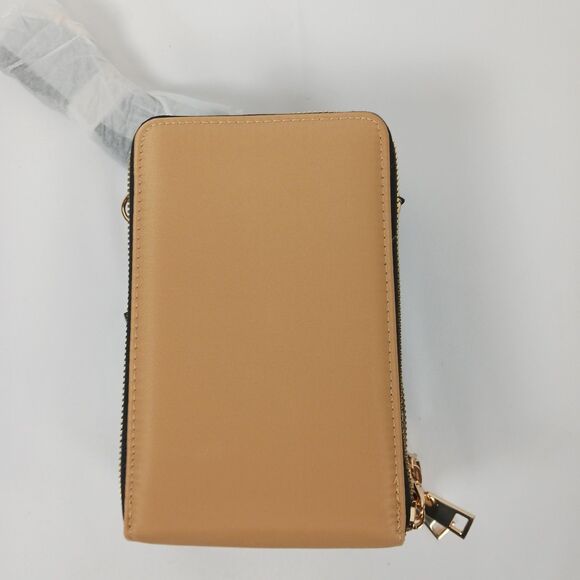 Badgley Mischka Convertible Crossbody Quilted Mini Bag Tan New - Picture 4 of 16